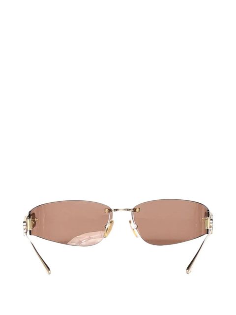 Balenciaga Gossip D-frame rimless sunglasses - Brown