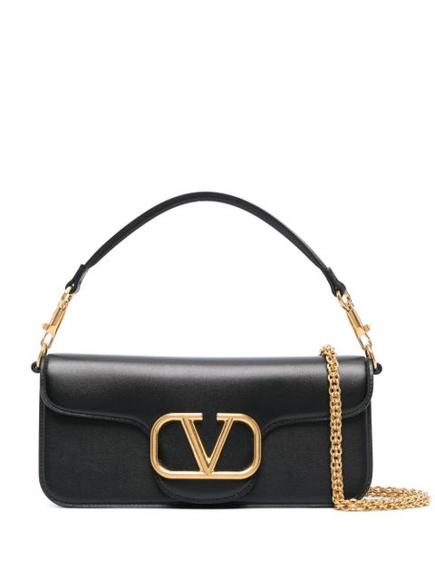 Valentino Garavani logo-plaque leather shoulder bag - Black - zdjęcie produktu nr 1