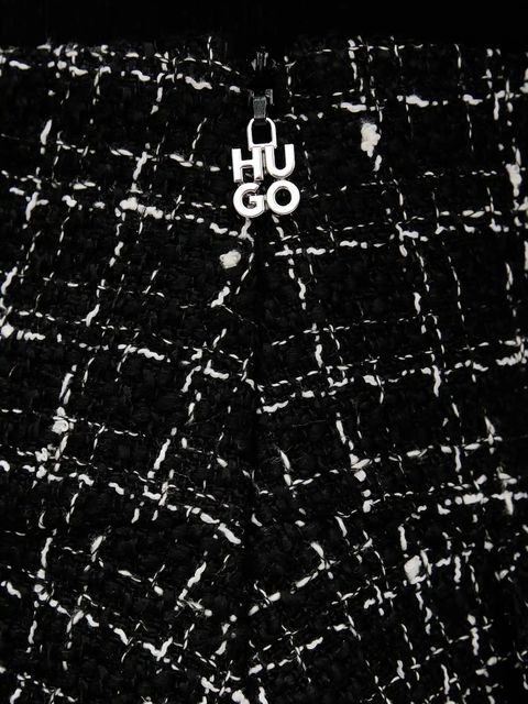 HUGO spódnica z wełną kolor czarny mini rozkloszowana 50550948 - zdjęcie produktu nr 2