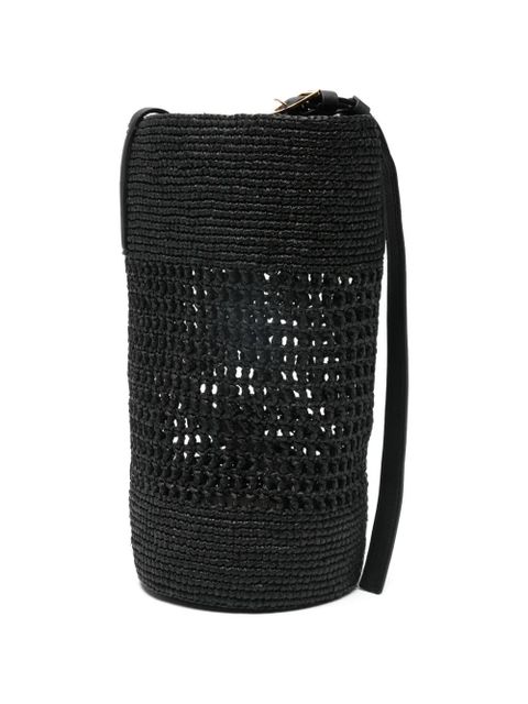 KHAITE small Billie woven shoulder bucket bag - Black