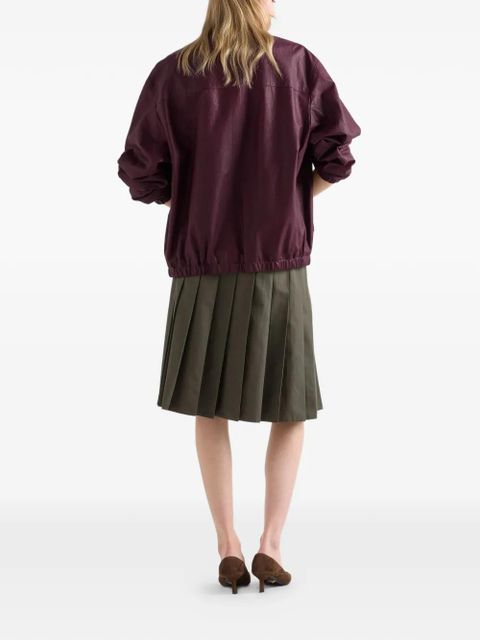 Prada nappa leather jacket - Purple