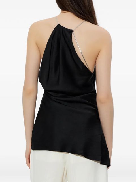 Victoria Beckham halterneck drapped top - Black