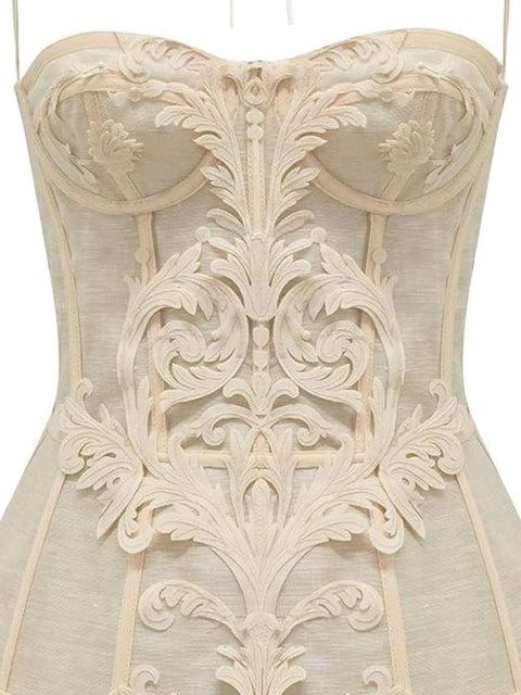 ZIMMERMANN Rebellion Filigree mini dress - Neutrals - zdjęcie produktu nr 2
