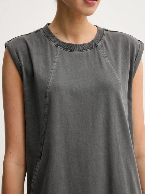 G-Star sukienka bawełniana kolor szary mini prosta D26081-C756