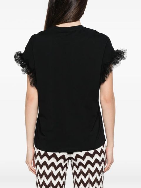 TWINSET ruffled T-shirt - Black