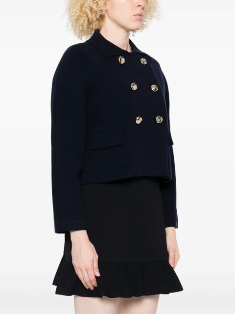 SANDRO double-breasted cardigan - Blue