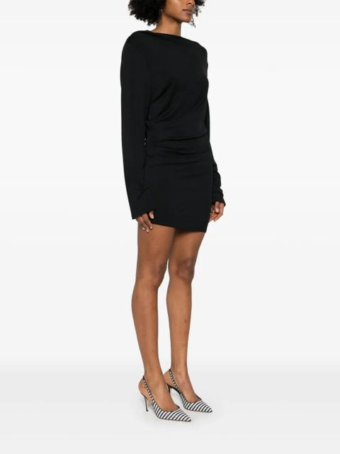 Jacquemus draped mini dress - Black