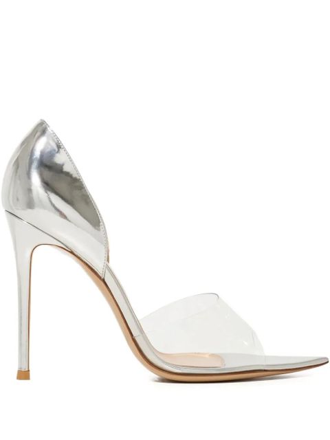 Gianvito Rossi 105mm open toe sandals - Silver - zdjęcie produktu nr 1