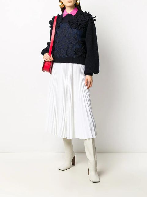 Valentino Garavani embroidered wool jumper - Blue - zdjęcie produktu nr 2