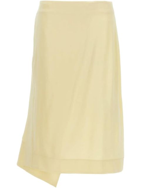 Jil Sander wrap midi skirt - Yellow - zdjęcie produktu nr 1