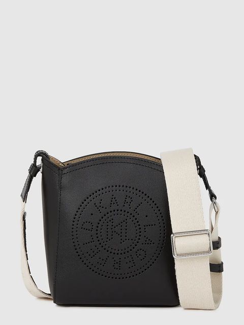 Karl Lagerfeld torebka skórzana K/CIRCLE kolor czarny A4W30067 - zdjęcie produktu nr 1