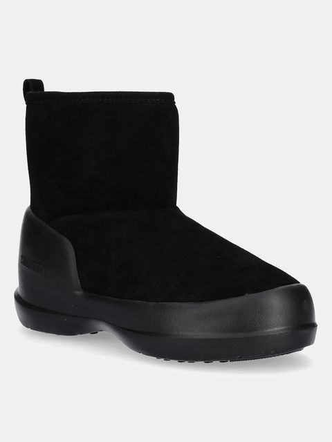 Moon Boot śniegowce zamszowe MB MEZZALUNA MID BOOT kolor czarny 80D2500060 N001 - zdjęcie produktu nr 1