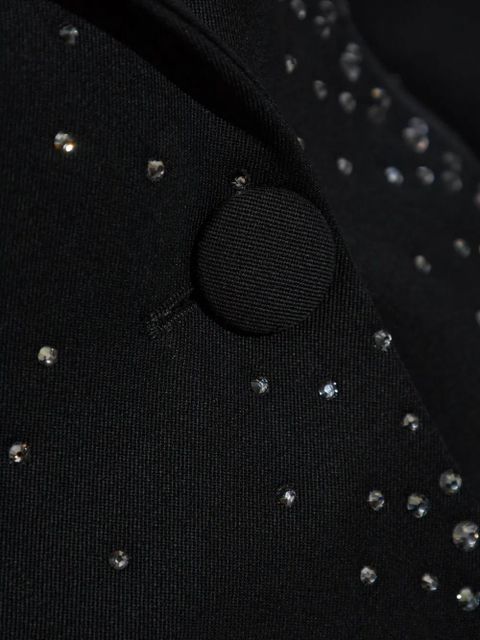 The Attico crystal-embellished blazer - Black