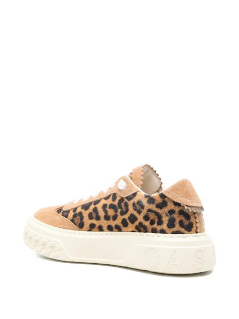 Casadei leopard-print logo-detail sneakers - Neutrals - zdjęcie produktu nr 2