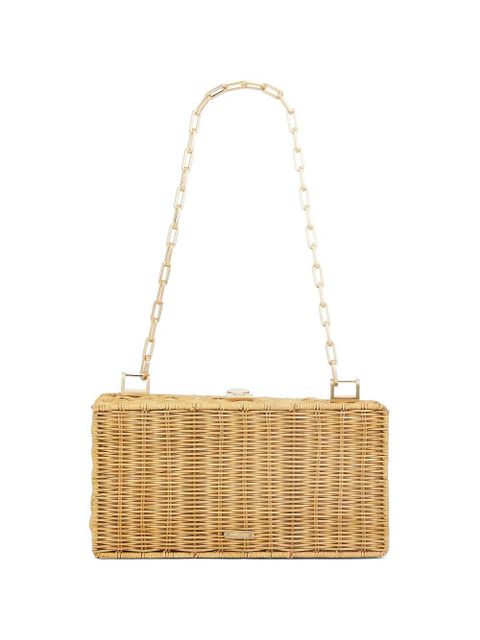 Cult Gaia Backgammon interwoven clutch bag - Neutrals - zdjęcie produktu nr 1