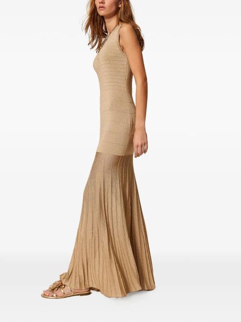 TWINSET crew-neck maxi dress - Neutrals