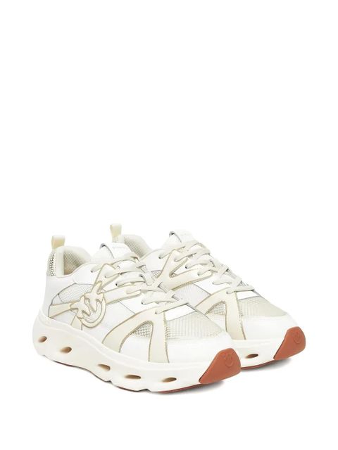 PINKO mesh-panels low-top sneakers - White
