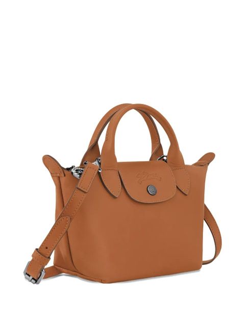 Longchamp Le Pliage Xtra XS leather tote bag - Brown