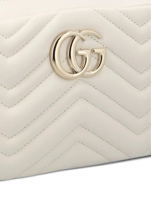 Gucci small GG Marmont chevron shoulder bag - Neutrals