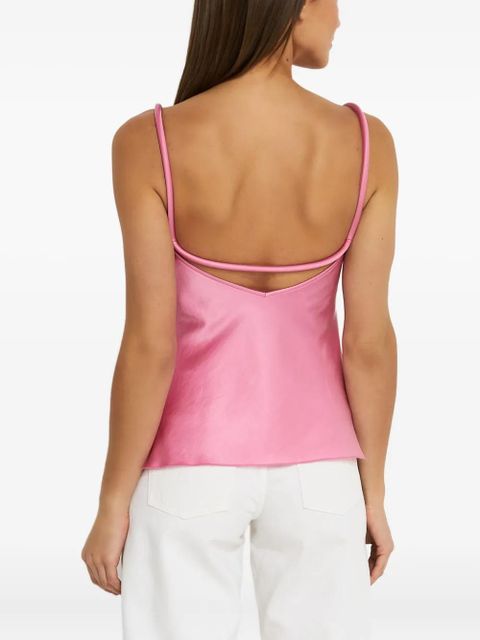 Nanushka Neza satin top - Pink