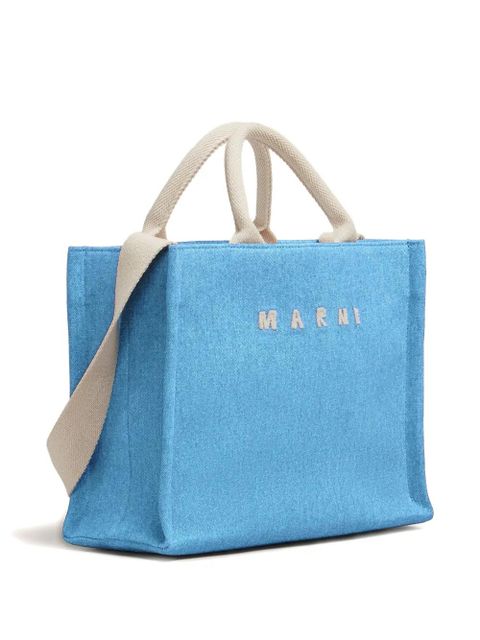 Marni Denim tote small bag - Blue