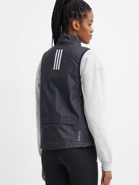 adidas Performance bezrękawnik sportowy Own The Run Base kolor czarny przejściowy IK7446 - zdjęcie produktu nr 2