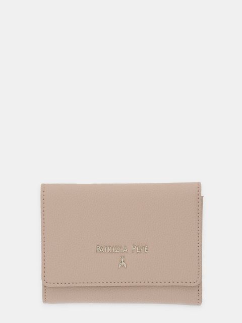 Patrizia Pepe portfel skórzany damski kolor beżowy CQ7081 L001 - zdjęcie produktu nr 1