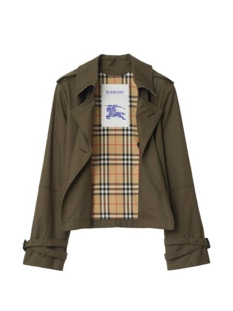 Burberry cropped belted jacket - Green - zdjęcie produktu nr 2