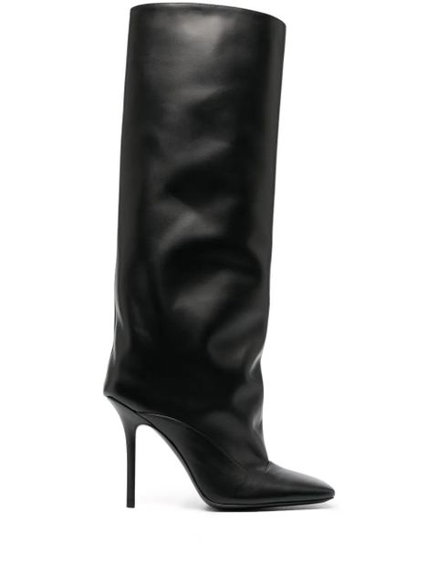 The Attico Sienna 105mm square-toe boots - Black - zdjęcie produktu nr 1