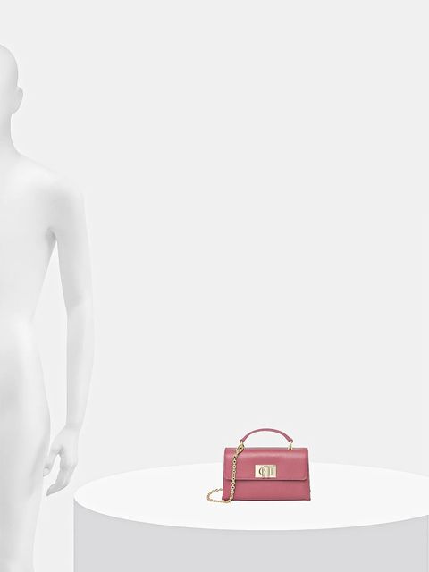 Furla torebka skórzana kolor różowy WE00423.ARE000.4147S