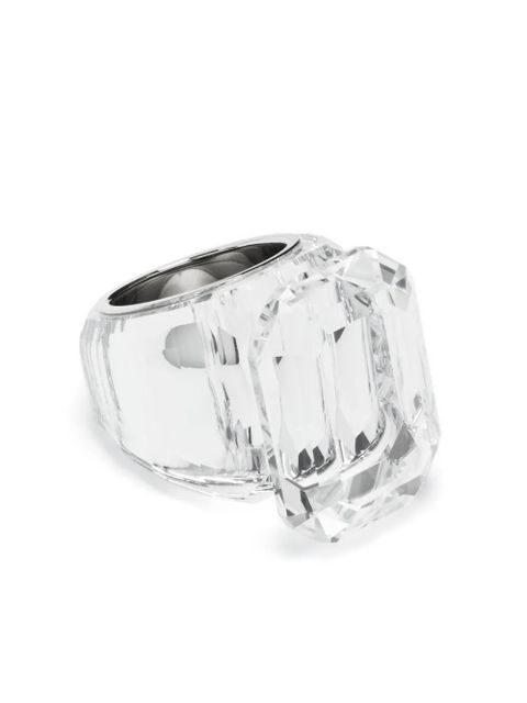 Swarovski Lucent crystal-embellished sterling silver ring - White - zdjęcie produktu nr 1