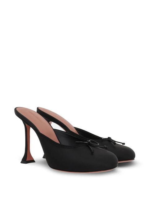 Amina Muaddi 95mm Lila mules - Black - zdjęcie produktu nr 2