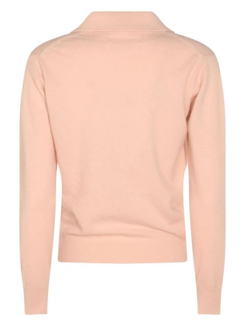 Maison Margiela wool v-neck sweater - Pink - zdjęcie produktu nr 2