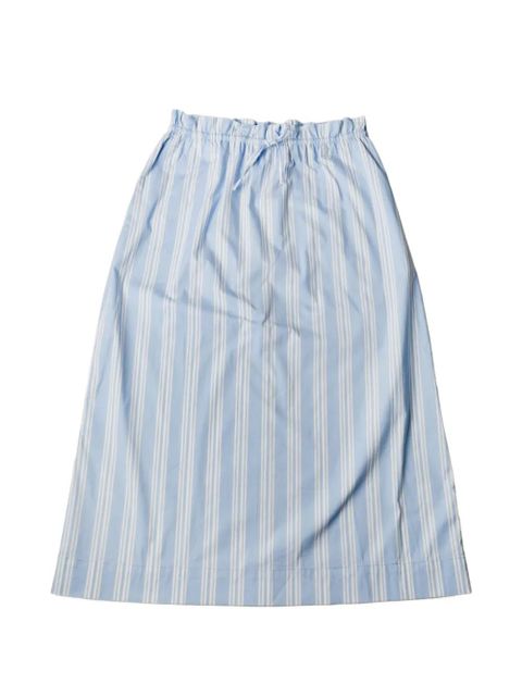 STAUD Shore striped-pattern midi skirt - Blue - zdjęcie produktu nr 1