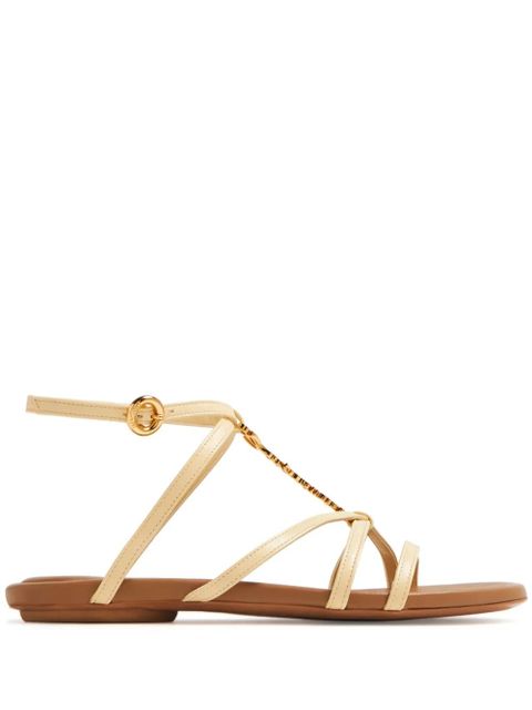 Jacquemus Les sandales Pralu leather sandals - Neutrals - zdjęcie produktu nr 1
