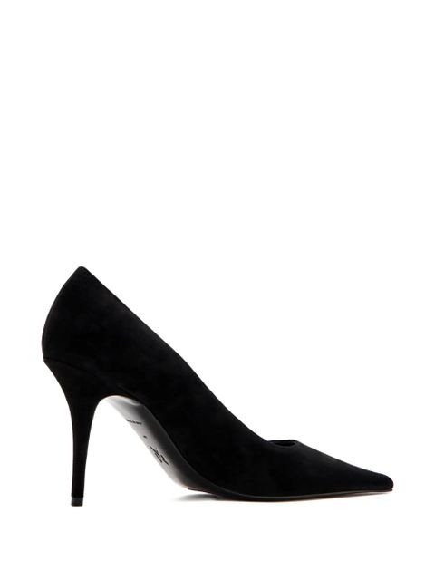 Amina Muaddi Barbara suede pumps - Black