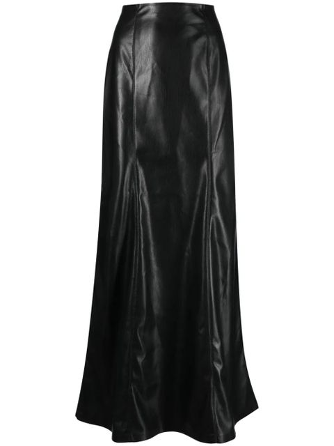 Nanushka Carlotta faux-leather maxi skirt - Black - zdjęcie produktu nr 1