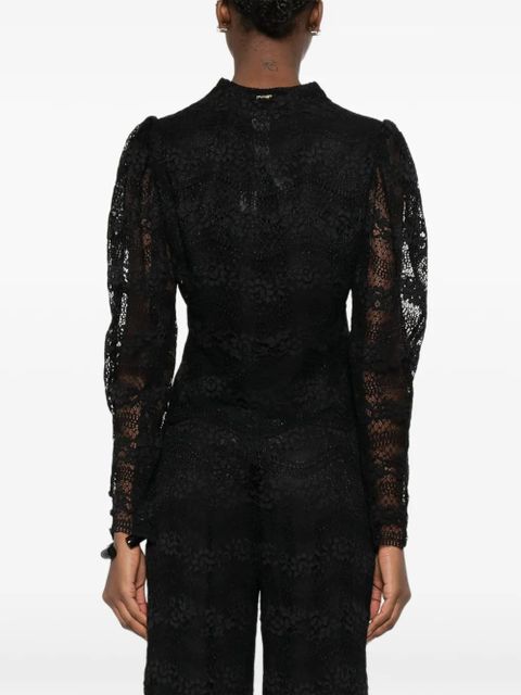 TWINSET lace scalloped blouse - Black