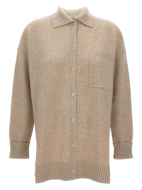 Max Mara buttoned cashmere shirt - Neutrals - zdjęcie produktu nr 1