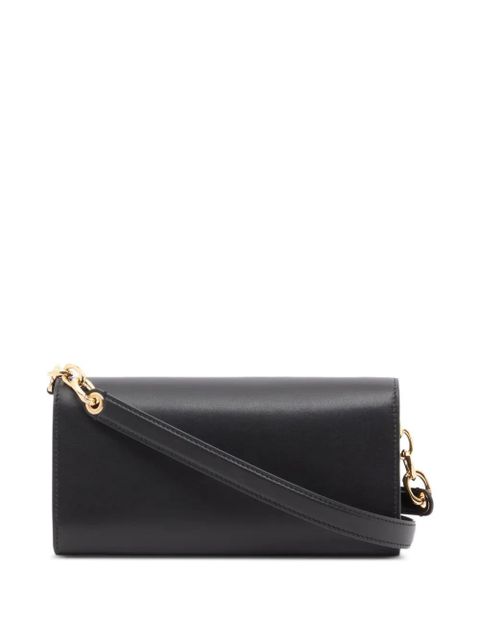 Valentino Garavani VLogo The Bold Edition wallet with shoulder strap in nappa leather - Black
