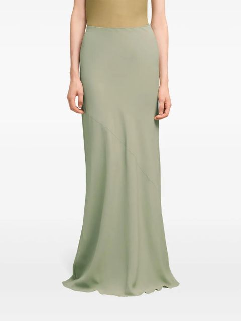 AMI Paris bias-cut maxi skirt - Green