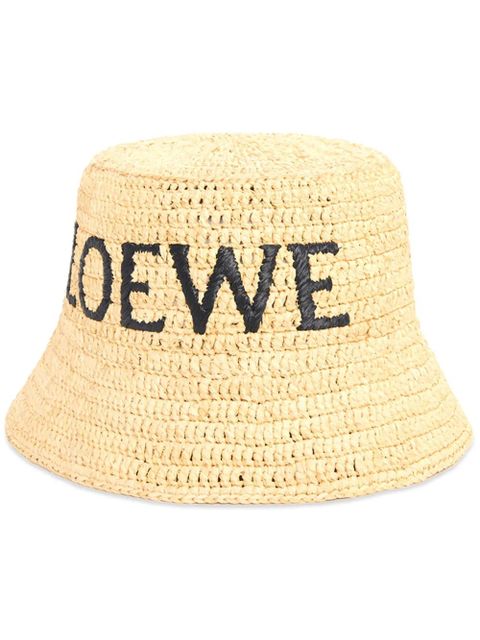 LOEWE woven-design bucket hat - Neutrals - zdjęcie produktu nr 1