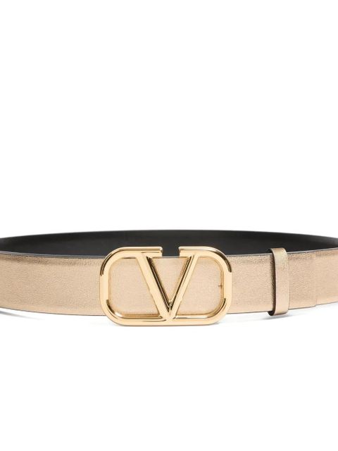 Valentino Garavani VLogo Signature reversible belt - Gold