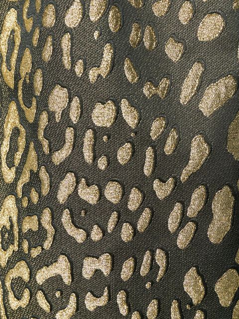 Dolce & Gabbana leopard-print mini skirt - Gold