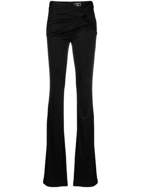 Versace x Dua Lipa knotted flared trousers - Black - zdjęcie produktu nr 1