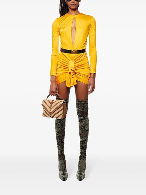 Saint Laurent Ella 110mm thigh-high boots - Green