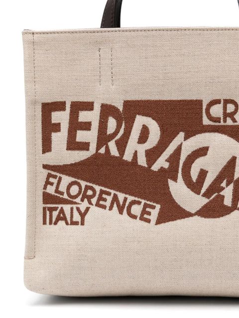 Ferragamo logo tote bag - Neutrals