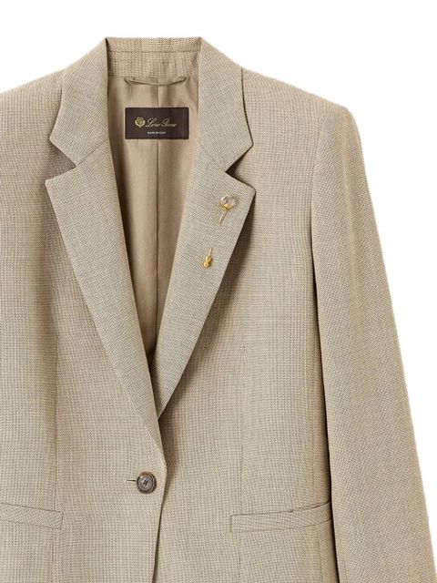 Loro Piana Lindy single-button blazer - Neutrals - zdjęcie produktu nr 2