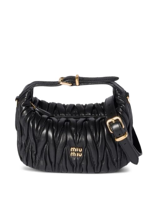 Miu Miu mini Wander matelassé tote bag - Black - zdjęcie produktu nr 1