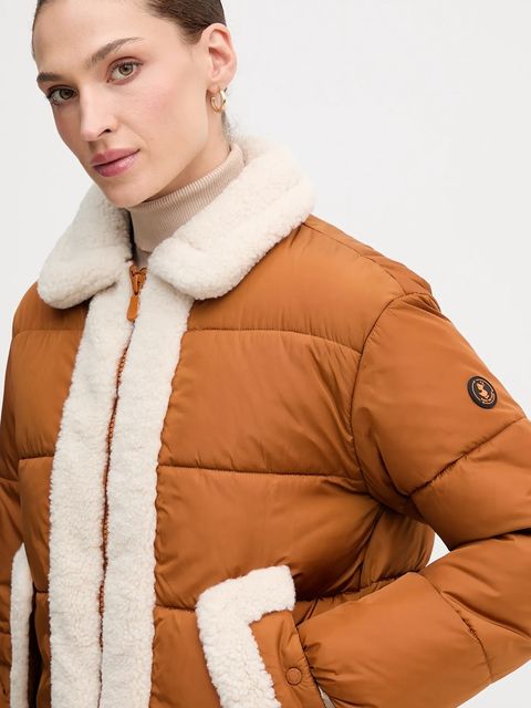 Save The Duck kurtka HONEY kolor brązowy zimowa D32338W.MEGA21